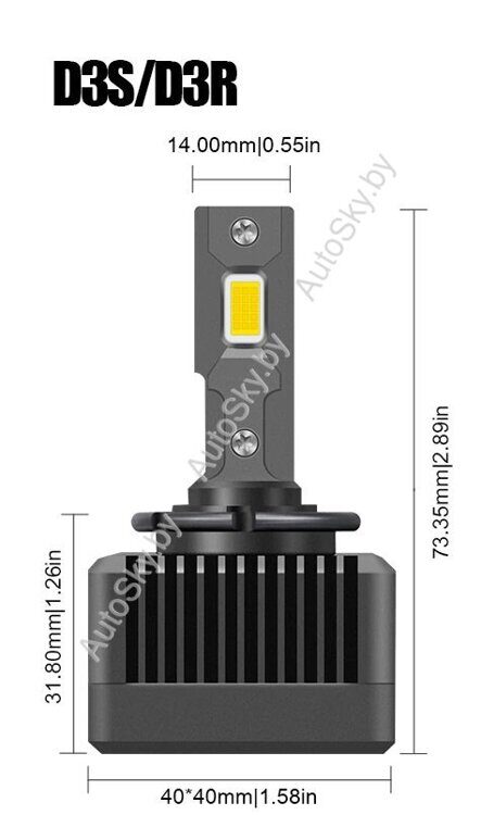 Светодиодные лампы D3S/R Led (Optix A10)