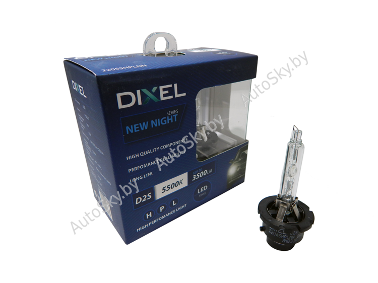 Комплект D2S Dixel (3500 Lm) лампы с увеличенной мощностью