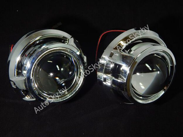 Би-ксеноновые линзы Dixel (G5) H1 3,0 дюйма №204 (без ангельских глаз)