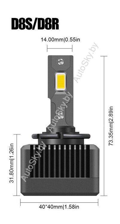 Светодиодные лампы D8S Led (Optix A10)