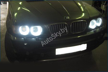 Ангельские глазки (SMD) BMW X5 E53 (Белые)