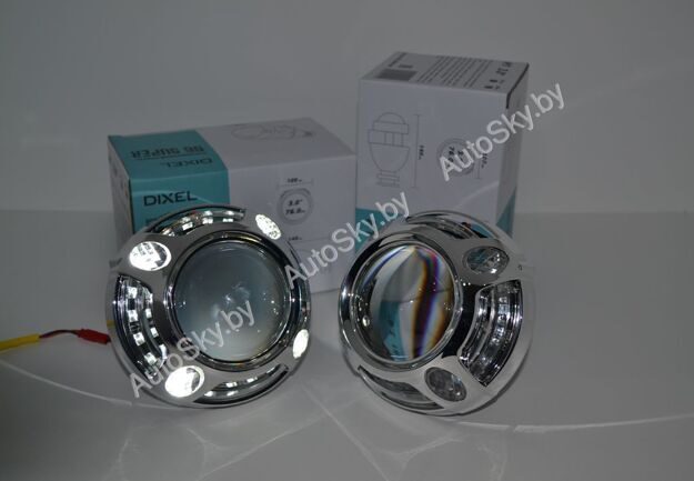 Би-линзы (G6) H1 3.0 дюйма с масками ''Porsche Panamera style''