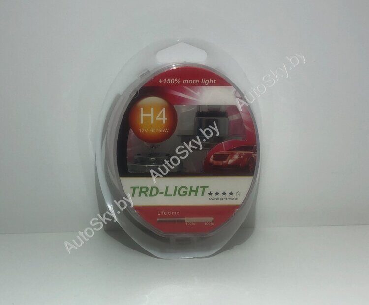 Комплект ламп H4 +150% мощности (Копия Philips)
